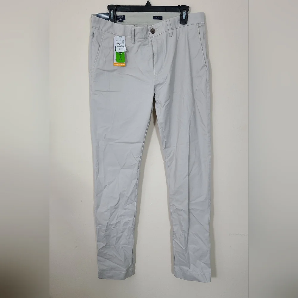 NWT $118 J.Crew‎ Flex TruTemp Thermal Comfort Mens Size 32x34